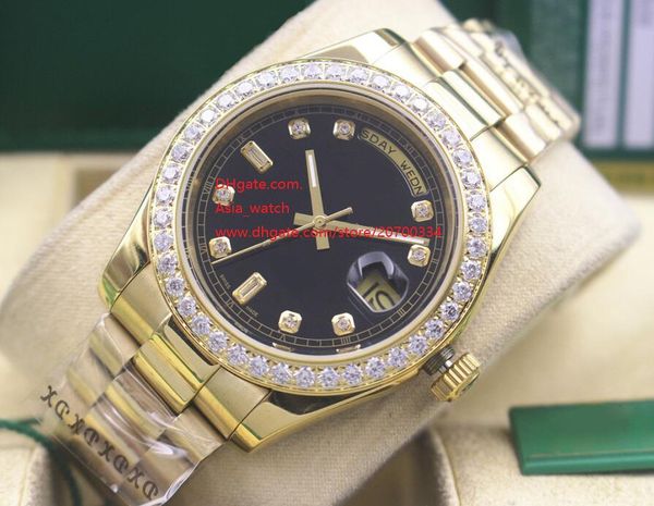 factory supplier watch sapphire glass 41mm day-date black dial diamond bezel asia 2813 movement automatic mechanical mens watc, Slivery;brown
factory supplier watch sapphire glass 41mm day-date black dial diamond bezel asia 2813 movement automatic mechanical mens watc, Slivery;brown