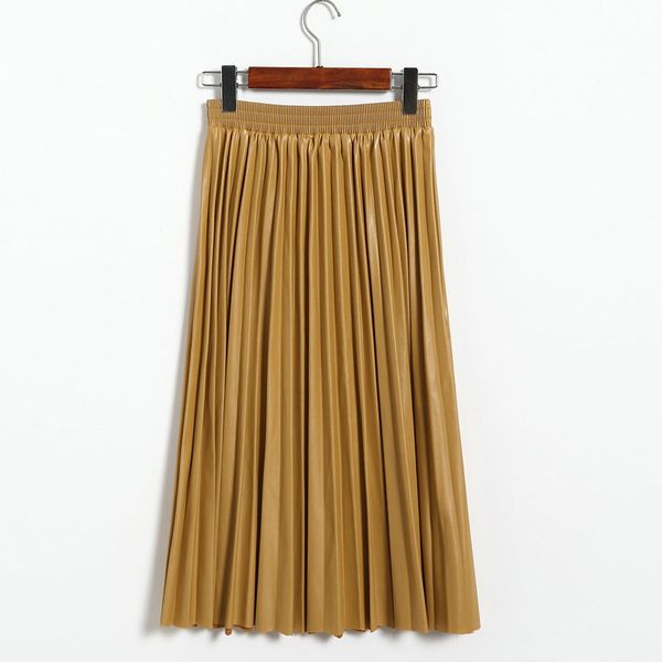 2020 8 colors available spring new arrival ladies skirts organ pleated skirt elegant high waist leather skirt ing, Black
2020 8 colors available spring new arrival ladies skirts organ pleated skirt elegant high waist leather skirt ing, Black