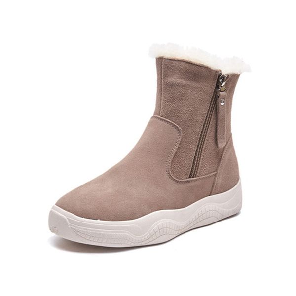 women's ankle boots 2019 winter genuine leather snow boots for women shoes short plush woman warm winter shoes female boot, Black
women's ankle boots 2019 winter genuine leather snow boots for women shoes short plush woman warm winter shoes female boot, Black