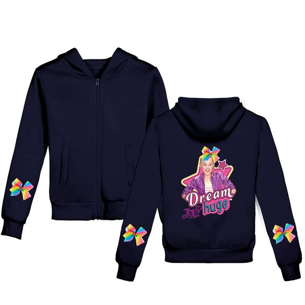 jojo siwa autumn winter girls sweashirt long sleeve print zipper hooded outwear kids long cotton casual dropshipping, Black
jojo siwa autumn winter girls sweashirt long sleeve print zipper hooded outwear kids long cotton casual dropshipping, Black