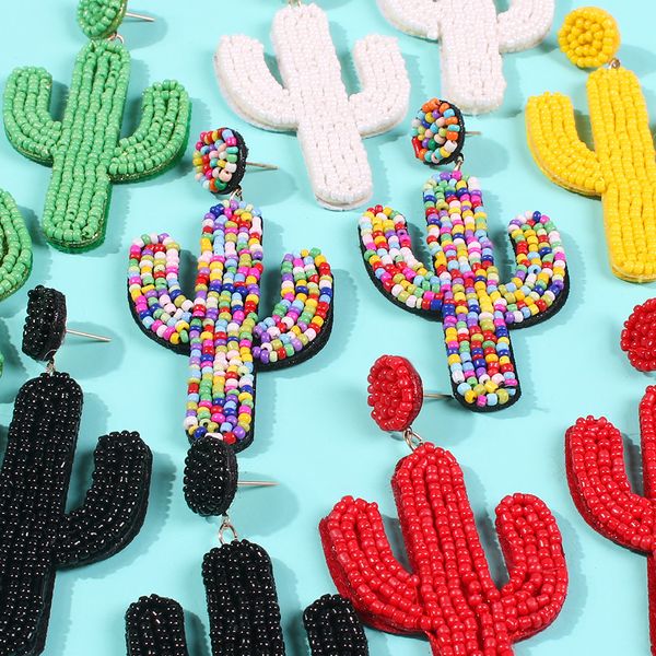 european and american popular cool plant rice beads earrings fashion design niche creative cactus earrings, Golden
european and american popular cool plant rice beads earrings fashion design niche creative cactus earrings, Golden