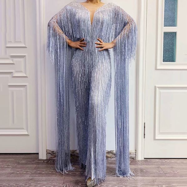 fashion- silver gray fringe sleeve mesh long tassel crystal jumpsuit stage wear birthday celebrate evening ds jumpsuits dt1784, Black;red
fashion- silver gray fringe sleeve mesh long tassel crystal jumpsuit stage wear birthday celebrate evening ds jumpsuits dt1784, Black;red