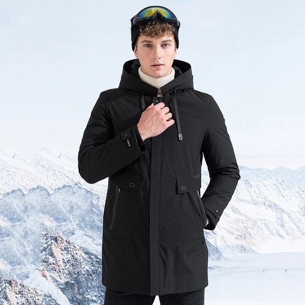 brand men's down jacket 2019 winter new style hooded design thicken windproof warm fashion white duck down parker coats male, Black
brand men's down jacket 2019 winter new style hooded design thicken windproof warm fashion white duck down parker coats male, Black