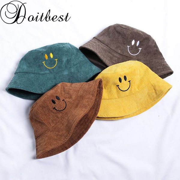 doit2-8 years old autumn child bucket fishing hats childen embroidery smile corduroy boys girls winter fisherman hat
doit2-8 years old autumn child bucket fishing hats childen embroidery smile corduroy boys girls winter fisherman hat