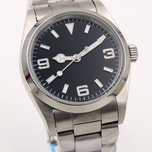 classic 36mm exp series watch 116000 black arabic digital dial stainless steel strap automatic mechanical wristwatc, Slivery;brown
classic 36mm exp series watch 116000 black arabic digital dial stainless steel strap automatic mechanical wristwatc, Slivery;brown