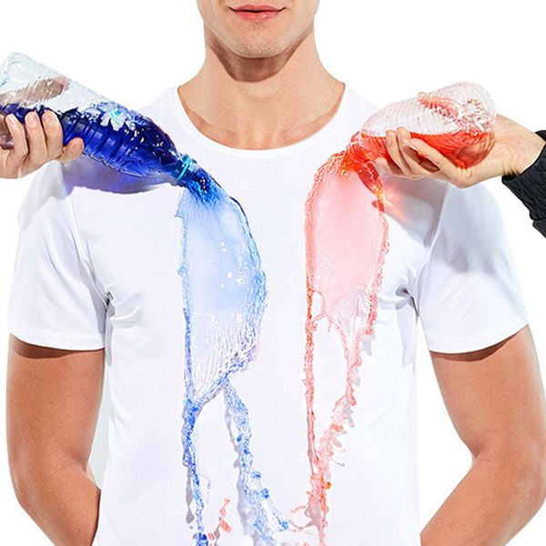 men short sleeves t-shirts waterproof antifouling fast dry breathable solid color, Gray;blue
men short sleeves t-shirts waterproof antifouling fast dry breathable solid color, Gray;blue