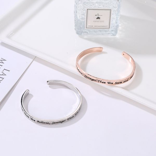 women bracelet creative bracelets ladies opening letter bangles jewellery couples hand made fashion trendy zinc alloy pulseras, Black
women bracelet creative bracelets ladies opening letter bangles jewellery couples hand made fashion trendy zinc alloy pulseras, Black