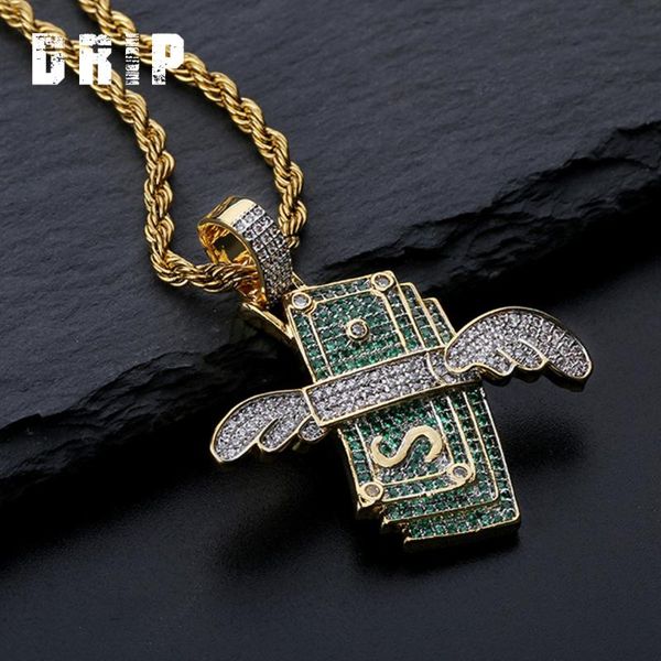 new iced out flying dollar cash solid rich style personalized hip hop gold silver color charm pendant chains jewelry gifts
new iced out flying dollar cash solid rich style personalized hip hop gold silver color charm pendant chains jewelry gifts