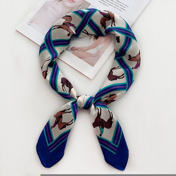 70cm silk scarf women 2020 new cartoon pony print small square scarf spring autumn decoration fashion scarf headscarf wrap, Blue;gray
70cm silk scarf women 2020 new cartoon pony print small square scarf spring autumn decoration fashion scarf headscarf wrap, Blue;gray