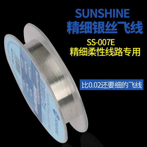original sunshine 0.007mm 200m superfine silver jump wire replacement for precision flexible circuits phone screen repair tools
original sunshine 0.007mm 200m superfine silver jump wire replacement for precision flexible circuits phone screen repair tools