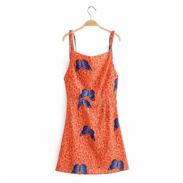 casual dresses women fashion butterfly print orange summer high waist sling mini feamle beach style sleeveless backless short dress, Black;gray
casual dresses women fashion butterfly print orange summer high waist sling mini feamle beach style sleeveless backless short dress, Black;gray