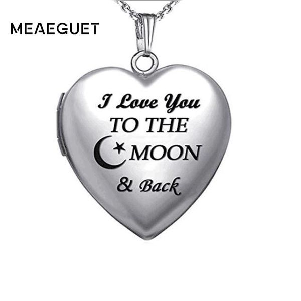 locked heart necklace personalized pendant stainless steel customzied tag i love you to the moon charm girls gifts, Silver
locked heart necklace personalized pendant stainless steel customzied tag i love you to the moon charm girls gifts, Silver