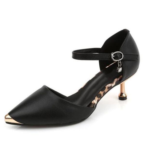 2020 new summer pointed side air genuine leather sandals fashion elegant charm fine high heel sandals temperament women, Black
2020 new summer pointed side air genuine leather sandals fashion elegant charm fine high heel sandals temperament women, Black