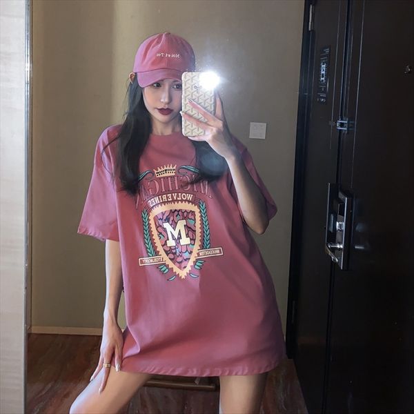 2020 women's lazy personalized printing cotton half-sleeve medium-length fashion 2020 women's lazy loose t-shirt personalized prin, White
2020 women's lazy personalized printing cotton half-sleeve medium-length fashion 2020 women's lazy loose t-shirt personalized prin, White