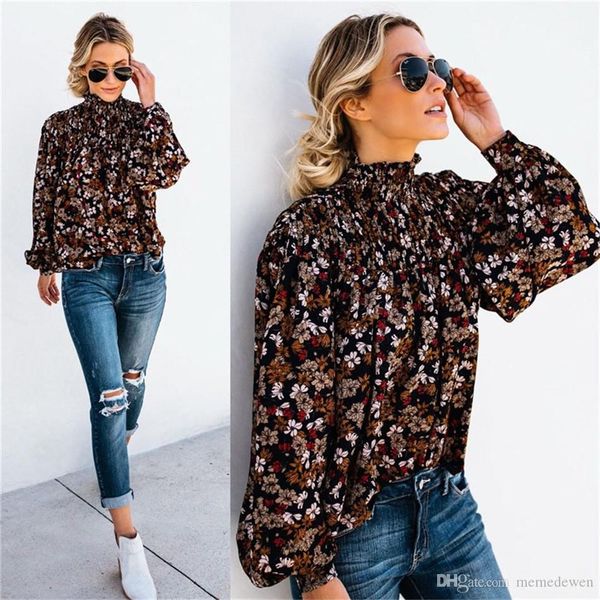 2019 элегантный шифон блузка женщины цветочные печати blusa топы осени повседневный сыпучие длинным рукавом водолазка блузки рубашки nz19.9, White
2019 элегантный шифон блузка женщины цветочные печати blusa топы осени повседневный сыпучие длинным рукавом водолазка блузки рубашки nz19.9, White
