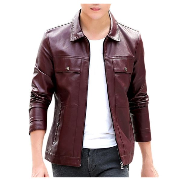 men winter leather jacket biker motorcycle zipper long sleeve fall winter coat s windbreaker jackets plus size 4xl, Black;brown
men winter leather jacket biker motorcycle zipper long sleeve fall winter coat s windbreaker jackets plus size 4xl, Black;brown