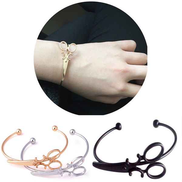 ajustable bangles bracelets for women pulseiras de couro jetting fashion designer golden silver black copper metal scissors, White
ajustable bangles bracelets for women pulseiras de couro jetting fashion designer golden silver black copper metal scissors, White