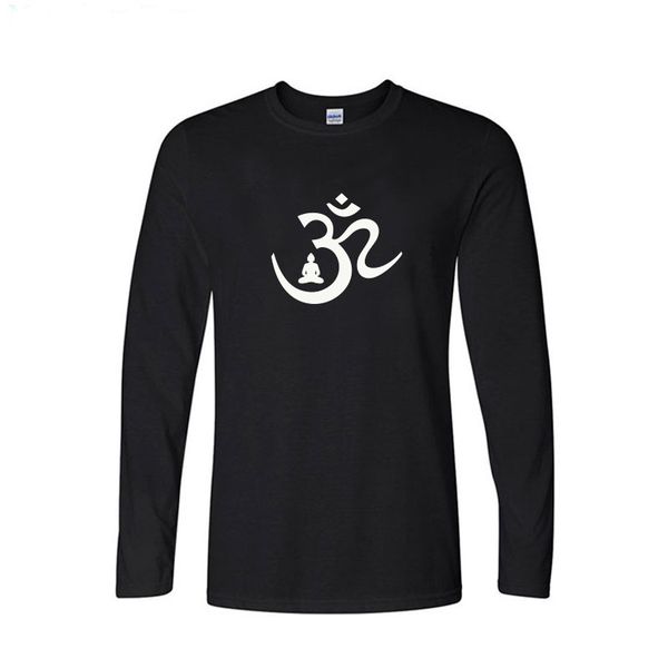 new om symbol buddha meditation buddhism print t shirt men casual long sleeve tee man spring brand clothing homme, White;black
new om symbol buddha meditation buddhism print t shirt men casual long sleeve tee man spring brand clothing homme, White;black