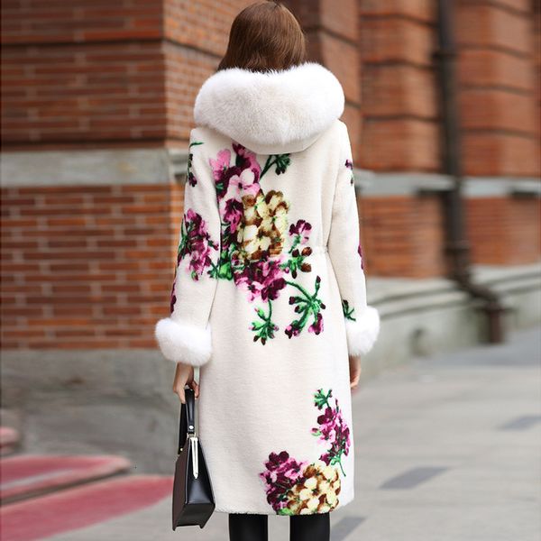 printed luxury real long coat women autumn winter neck sweater hat hat brand elegant white warm coat, Black
printed luxury real long coat women autumn winter neck sweater hat hat brand elegant white warm coat, Black