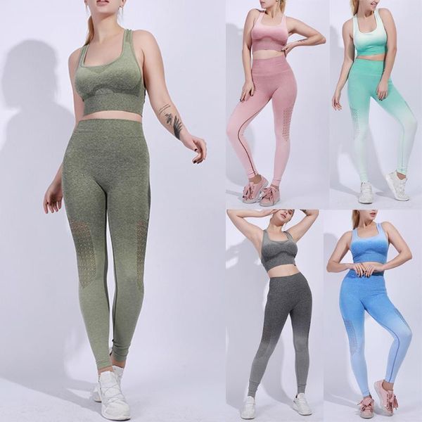 two piece dress 2pcs/set seamless fitness women suit gradient high stretchy workout sport set padded sports waist, White
two piece dress 2pcs/set seamless fitness women suit gradient high stretchy workout sport set padded sports waist, White
