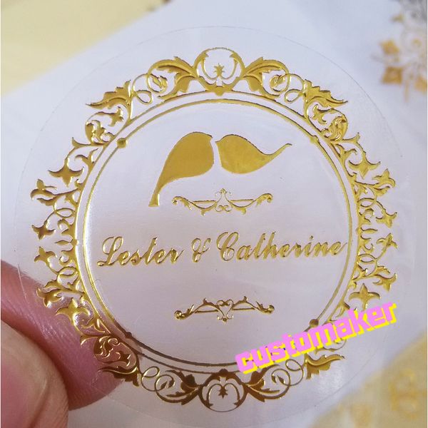1000 pcs custom wedding gold transparent sticker personalised name clear transparent white kraft sticker, wedding label
1000 pcs custom wedding gold transparent sticker personalised name clear transparent white kraft sticker, wedding label