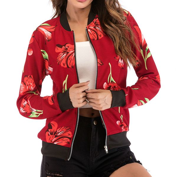 oversize stylish women floral zipper bomber jacket clothes parka coat outwear ca, Black;brown
oversize stylish women floral zipper bomber jacket clothes parka coat outwear ca, Black;brown