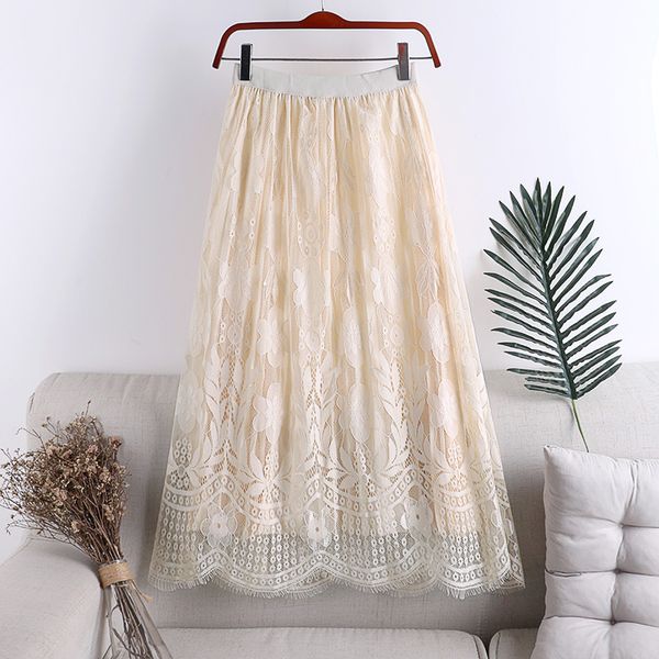 2020 spring new wear on both sides style women's elegant lace skirts women cutout bust skirt, Black
2020 spring new wear on both sides style women's elegant lace skirts women cutout bust skirt, Black