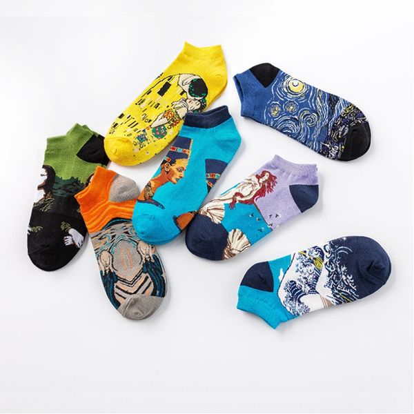 new 3d retro painting art short socks slippers summer women men funny novelty starry night vintage thin socks hot, Black;white
new 3d retro painting art short socks slippers summer women men funny novelty starry night vintage thin socks hot, Black;white