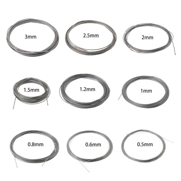10m 304 stainless steel wire rope soft fishing lifting cable 7x7 clothesline new
10m 304 stainless steel wire rope soft fishing lifting cable 7x7 clothesline new