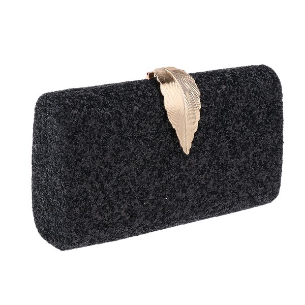 ladies stylish shiny gold leaf buckle wedding formal party prom bag evening clutch purses, Black;red
ladies stylish shiny gold leaf buckle wedding formal party prom bag evening clutch purses, Black;red