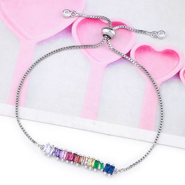 gold rainbow bar bracelet for women girls tennis bracelet rainbow jewelry zircon adjustable chain charm, Golden;silver
gold rainbow bar bracelet for women girls tennis bracelet rainbow jewelry zircon adjustable chain charm, Golden;silver