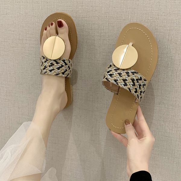 2020 summer flip flops females woven fashion causal slippers women beach flat slides shoes for woman ladies low heel slippers, Black
2020 summer flip flops females woven fashion causal slippers women beach flat slides shoes for woman ladies low heel slippers, Black