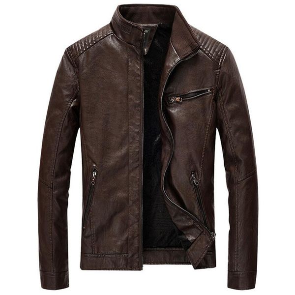 brand jacket men autumn winter casual leather jacket mens stand collar thick feelce coat jaqueta masculina plus size 5xl clothes, Black;brown
brand jacket men autumn winter casual leather jacket mens stand collar thick feelce coat jaqueta masculina plus size 5xl clothes, Black;brown