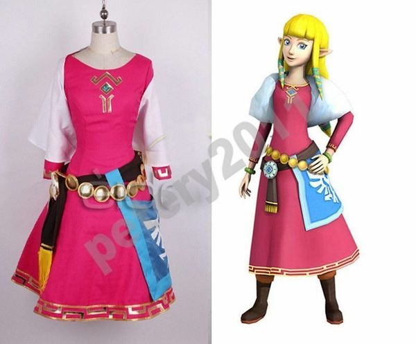 the legend of zelda skyward sword zelda cosplay costume dress princess zelda, Black;red
the legend of zelda skyward sword zelda cosplay costume dress princess zelda, Black;red