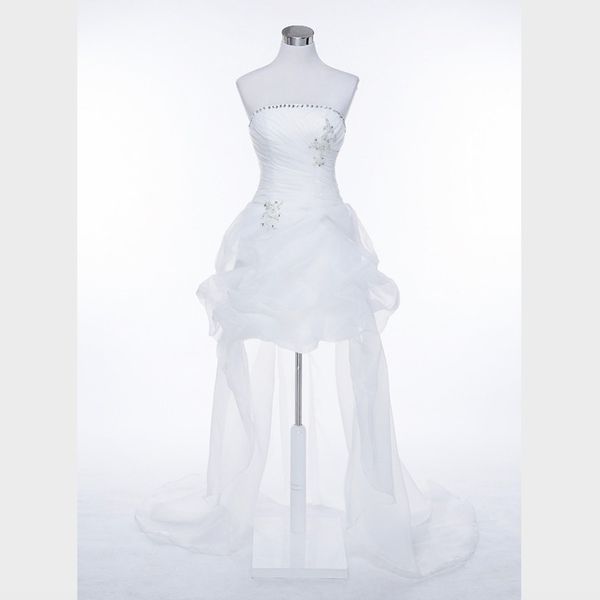 beach organza high low wedding dress 2020 strapless bridal gown lace beaded wedding gowns 100% real pictures, White
beach organza high low wedding dress 2020 strapless bridal gown lace beaded wedding gowns 100% real pictures, White