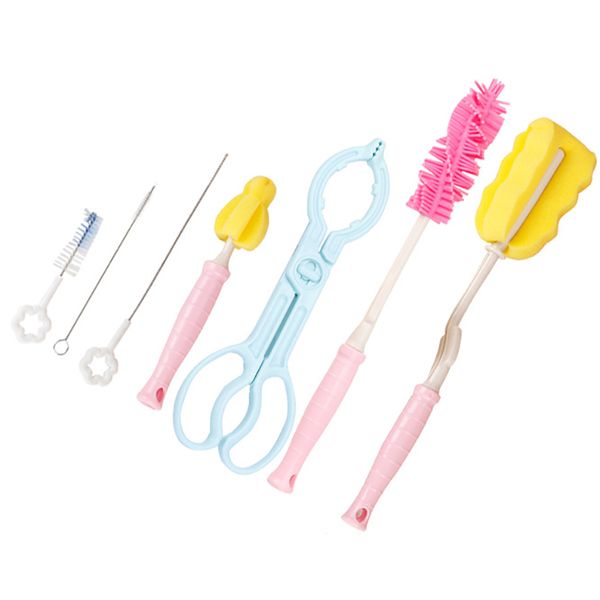 7pcs/set baby bottle brush set baby feeding bottle cleaner hands bottle holder sponge brush clean
7pcs/set baby bottle brush set baby feeding bottle cleaner hands bottle holder sponge brush clean