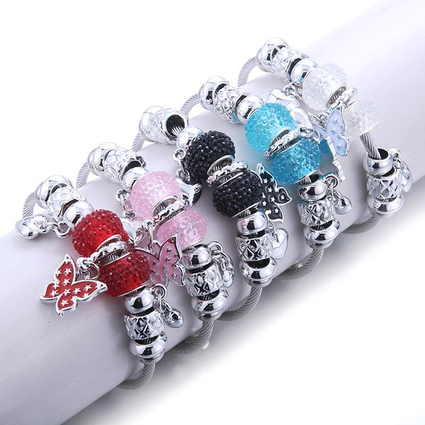 2020 new charm bracelet heart butterfly charm bracelets & bangles diy glass bead beads fit pan bracelet girls women gifts, Black
2020 new charm bracelet heart butterfly charm bracelets & bangles diy glass bead beads fit pan bracelet girls women gifts, Black