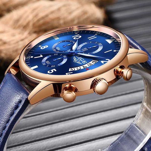 2020 mens watches lige new full-steel quartz watch men sport waterproof chronograph relogio masculino, Slivery;brown
2020 mens watches lige new full-steel quartz watch men sport waterproof chronograph relogio masculino, Slivery;brown