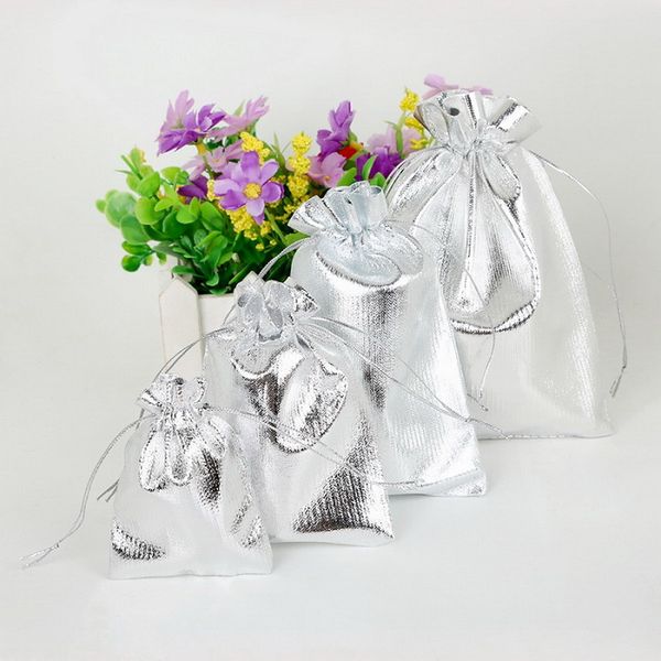 50pcs silver color foil organza bag jewelry packaging bags christmas decoration wedding favor pouches & drawstring gift bags
50pcs silver color foil organza bag jewelry packaging bags christmas decoration wedding favor pouches & drawstring gift bags