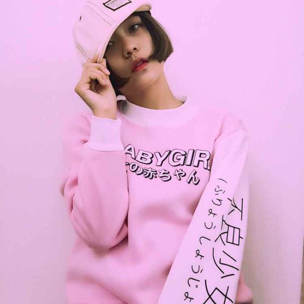 autumn women hoodies japanese baby girl letter print harajuku sweatshirt winter casual female shirts loose kawaii outwear, Black
autumn women hoodies japanese baby girl letter print harajuku sweatshirt winter casual female shirts loose kawaii outwear, Black