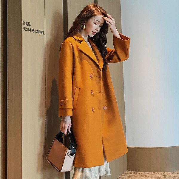 new 2019 autumn winter women long leisure coat women's red coats fashion blue wool blends jacket elegant jackets coats blend top, Black
new 2019 autumn winter women long leisure coat women's red coats fashion blue wool blends jacket elegant jackets coats blend top, Black