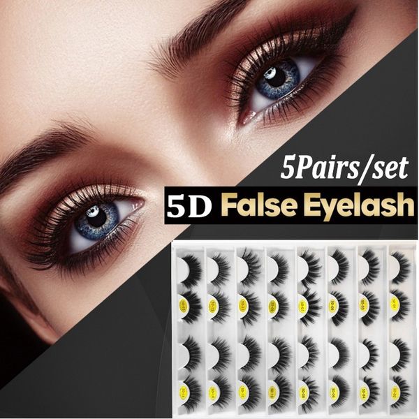 5 pairs soft 5d false eyelashes thick crisscross eye lashes wispy natural volume extension tools reusable makeup tools
5 pairs soft 5d false eyelashes thick crisscross eye lashes wispy natural volume extension tools reusable makeup tools