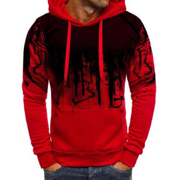 2018 new style fashion men's long sleeve hooded pullover winter warm wit pocket jumper patchwork with hat, Black
2018 new style fashion men's long sleeve hooded pullover winter warm wit pocket jumper patchwork with hat, Black