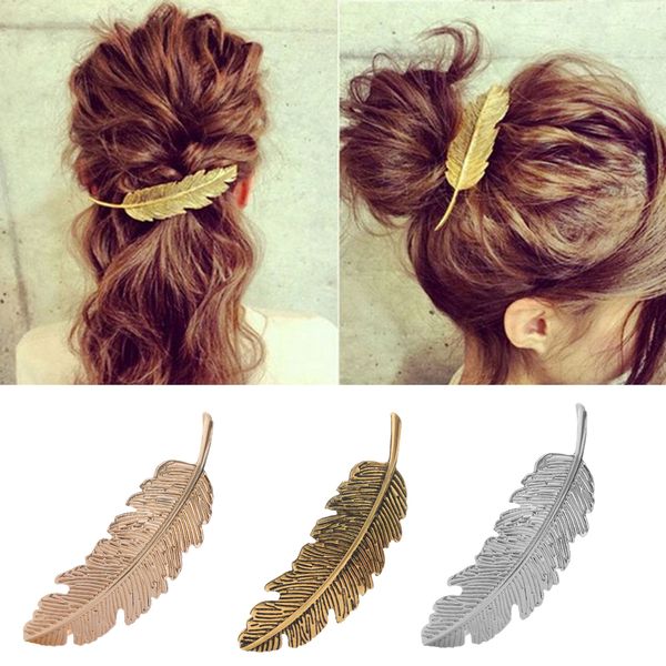 goocheer fashion women leaf feather hair clip hairpin barrette bobby pin hair accessories for women girls, Blue;gray
goocheer fashion women leaf feather hair clip hairpin barrette bobby pin hair accessories for women girls, Blue;gray