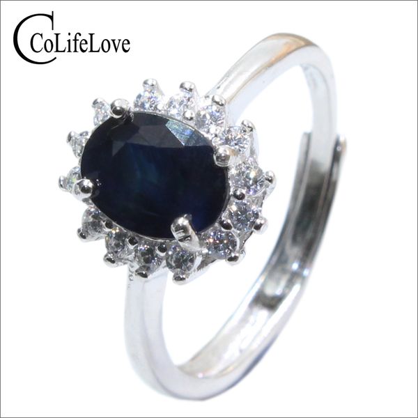 real sapphire silver ring 6 mm * 8 mm natural black sapphire ring for lady solid 925 sterling silver romantic gift, Golden;silver
real sapphire silver ring 6 mm * 8 mm natural black sapphire ring for lady solid 925 sterling silver romantic gift, Golden;silver