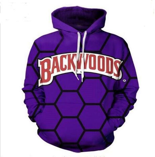 new fashion casual 3d printing hoodies backwoods men / women autumn and winter sweatshirt hoodies bc045, Black