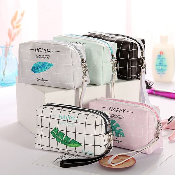 new fashion plaid women cosmetic case make up bag printing hand storage bag home travel wash
new fashion plaid women cosmetic case make up bag printing hand storage bag home travel wash