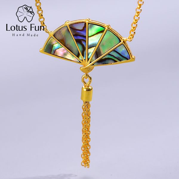 lotus fun real 925 sterling silver handmade designer original fine jewelry folding fan tassel handle pendant necklace for women
lotus fun real 925 sterling silver handmade designer original fine jewelry folding fan tassel handle pendant necklace for women