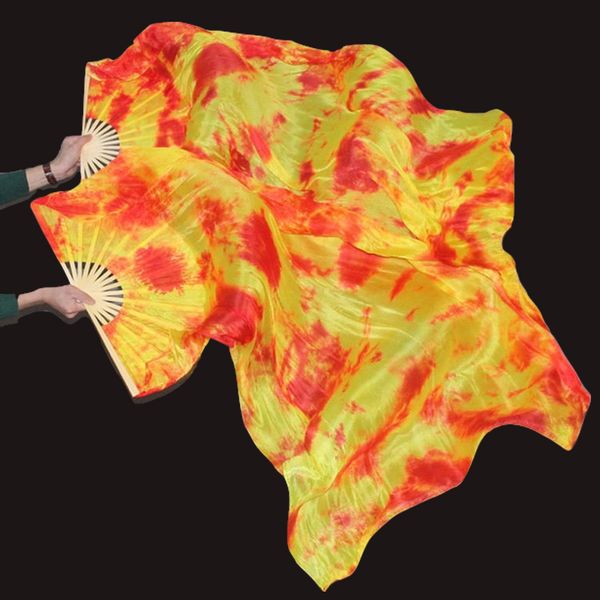 1 pair dance fans 100% silk stage performance props tie dye 180cm women belly dance silk fans, Black;red
1 pair dance fans 100% silk stage performance props tie dye 180cm women belly dance silk fans, Black;red