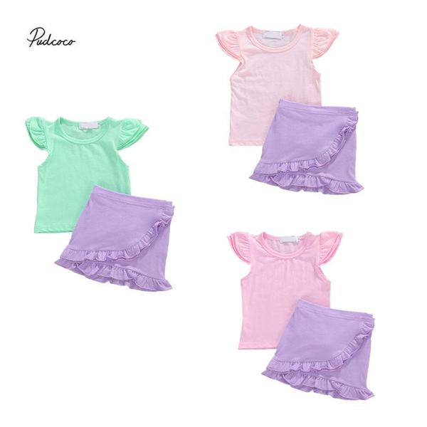 2020 lovely 0-5y 2pcs toddler kids baby girl summer clothes sleeve t-shirt solid ruffle a-line skirt soft cotton set, White
2020 lovely 0-5y 2pcs toddler kids baby girl summer clothes sleeve t-shirt solid ruffle a-line skirt soft cotton set, White